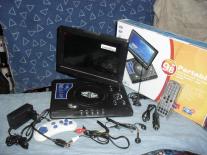 Portable DVD Player Rechargeable,Card USB Option TV Cable FM Games Remote Brand New